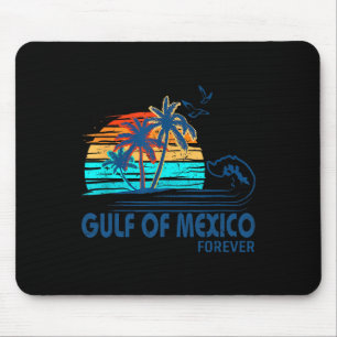 Tapis De Souris Golfe Du Mexique Forever Plage Vintage Vacances D'