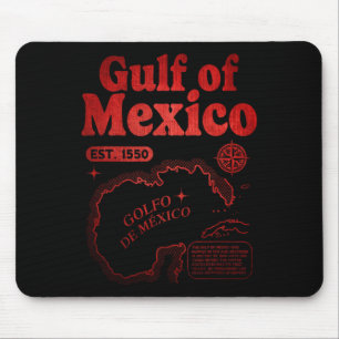 Tapis De Souris Golfe Du Mexique Rétro Depuis 1550 Golfe Historiqu
