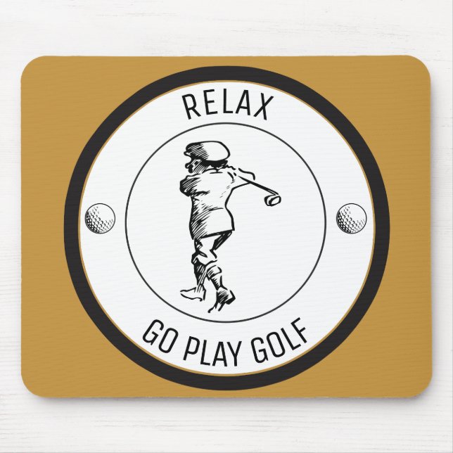 Tapis De Souris Golfeur (Devant)