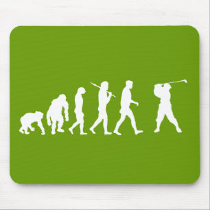 Tapis De Souris Golfeurs d'évolution de golf jouant au golf le