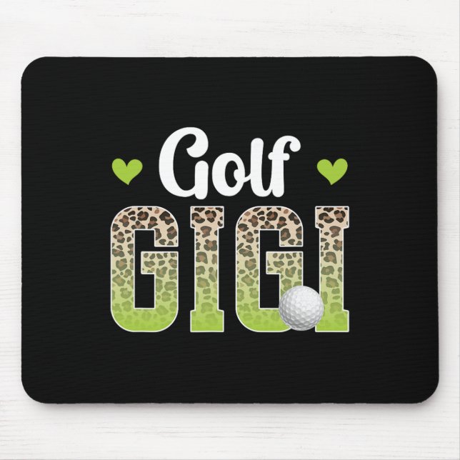 Tapis De Souris Golfeuse Gigi Léopard Golfeuse Gigi D'un Joueur de (Devant)