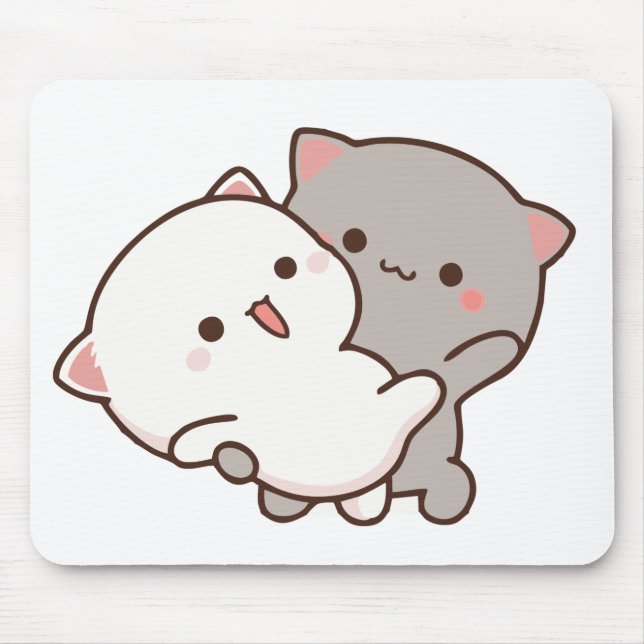 Tapis De Souris Goma Peach Loves Peach  Mouse Pads (Devant)