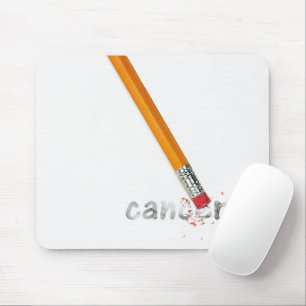 Tapis De Souris Gomme-crayon avec texte Cancer