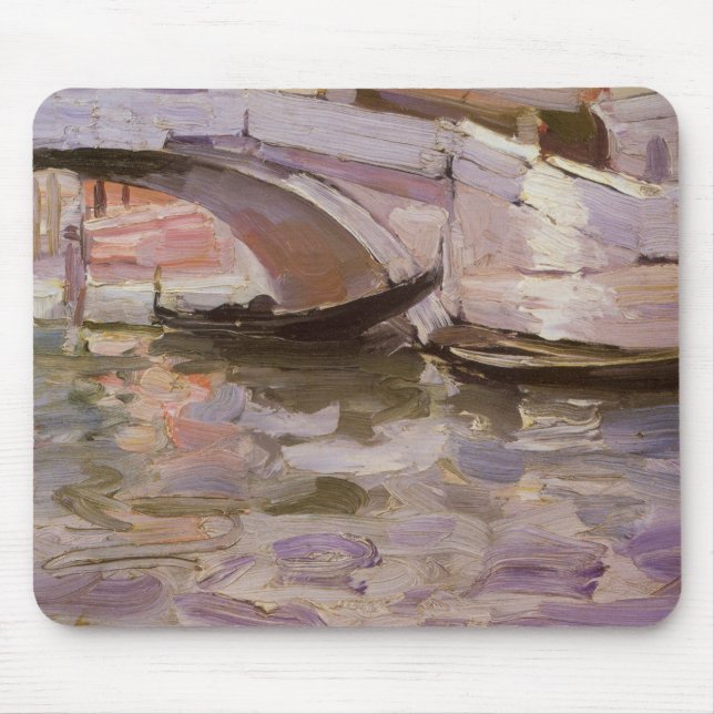 Tapis De Souris Gondoles par John Singer Sargent, Art Impressionni (Devant)