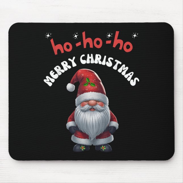 Tapis De Souris Gonk Gnome Merry Christmas Santa Cute  (Devant)