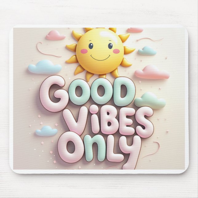 Tapis De Souris Good Vibes uniquement (Devant)
