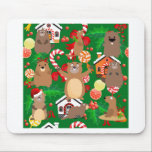 Tapis De Souris Gopher de Noël de père Noël<br><div class="desc">"Père Noël noël gopher ""Santa Claus noël gopher",  gopher "Santa Claus gopher",  "Père Noël gopher",  "gopher de noël",  "xmas gopher" "animal père Noël" "mignon Père Noël" "kawaii gopher" "kawaii noël""mignon gopher"</div>
