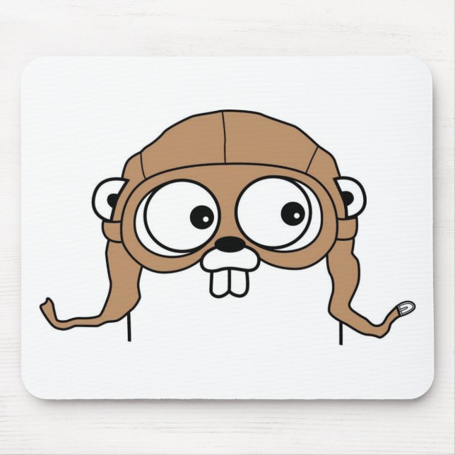 Tapis De Souris Gordon le Gopher Mousepad de Golang (Devant)