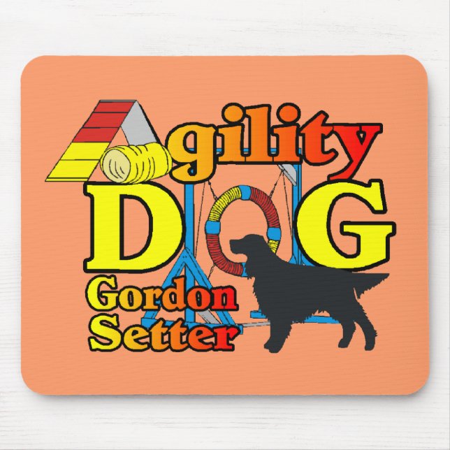 Tapis De Souris Gordon Setter Agility Shirts Cadeaux (Devant)