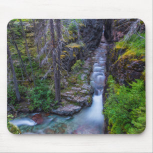 Tapis De Souris Gorge de Sunrift dans le parc national de Glacier,