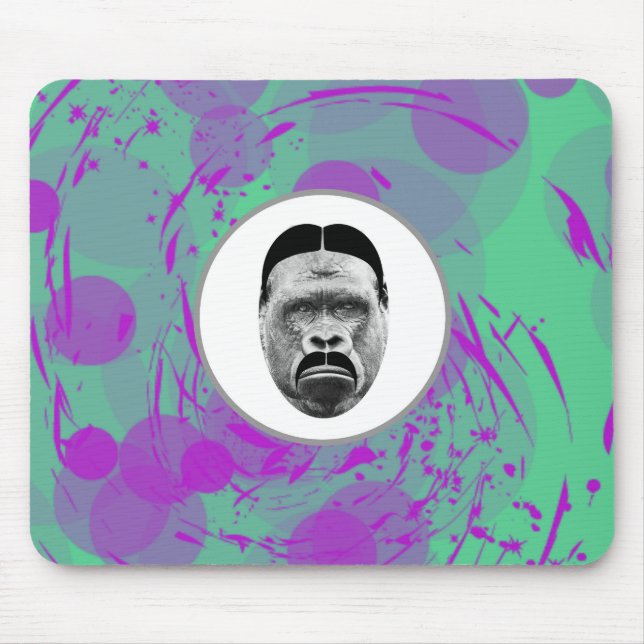 Tapis De Souris Gorilla Mousepad Abstraite (Devant)