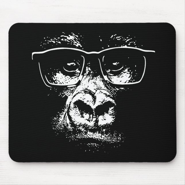Tapis De Souris Gorille en verre (Devant)