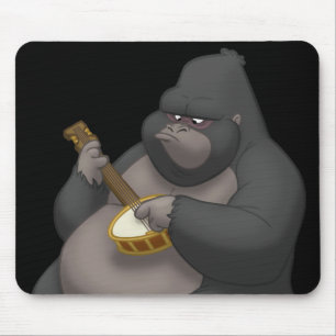 Tapis De Souris Gorille Mousepad de Banjo-Strummin'