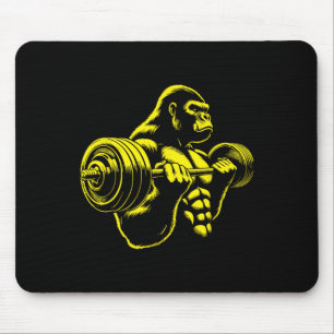 Tapis De Souris Gorille Singe Gymnastique Musculation Bodybuilding