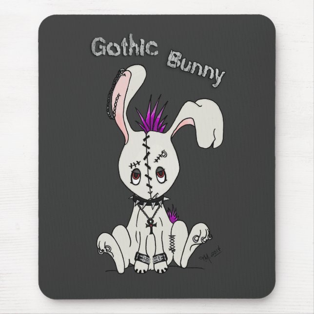 Tapis De Souris Goth Bunny (Devant)