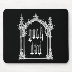 Tapis De Souris Goth Dad Fête des pères Halloween Gothique Streetw