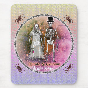 Tapis De Souris Goth Skeleton Mariage Souris