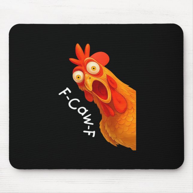Tapis De Souris Gothic Humor Funny F Caw F Crow Design (Devant)