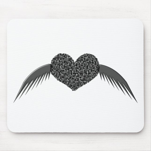 Tapis De Souris Gothique aimer Coeur de coeur Mousepad (Devant)