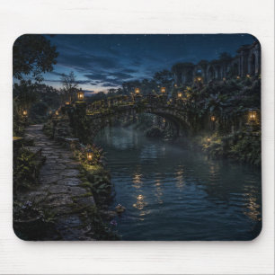 Tapis de souris gothique du jardin de la rivière l