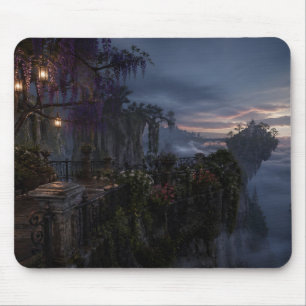 Tapis de souris gothique Lanternes de la falaise d