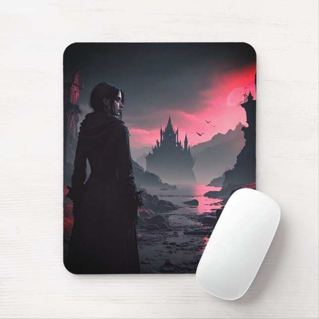 Tapis De Souris Gothique- Mousepad (Avec souris)