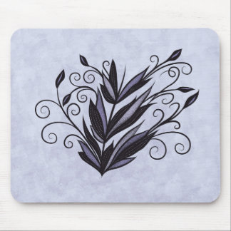 Tapis De Souris Gothique plante floral tourbillon fleurit amoureux