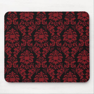 Tapis de souris gothique rouge et noir