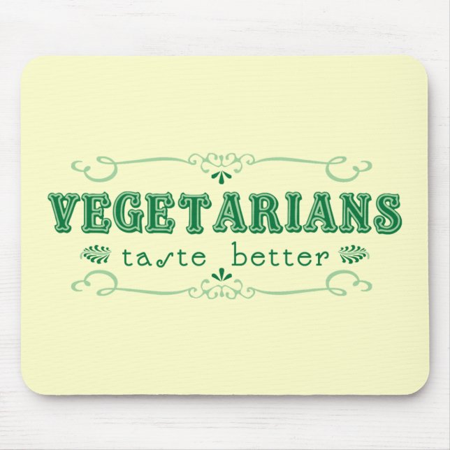 Tapis De Souris Goût végétarien (Devant)