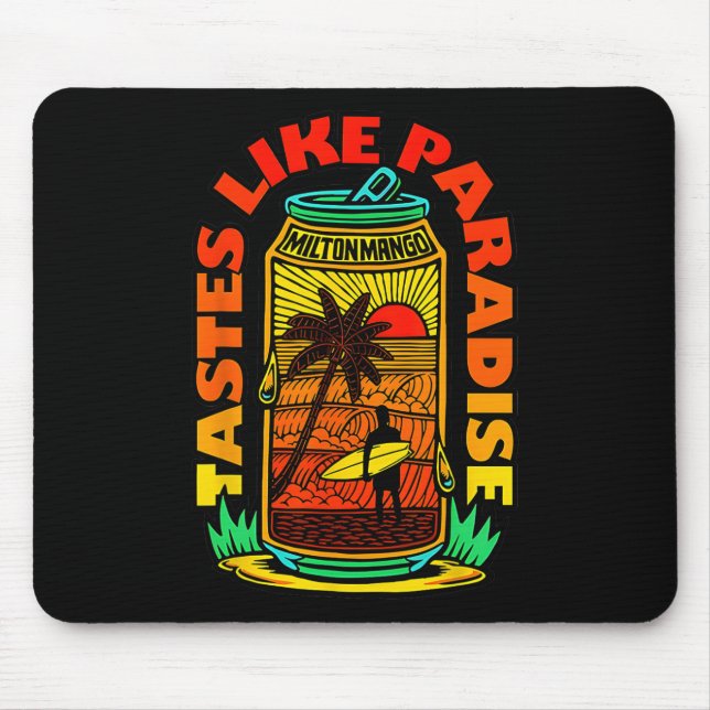 Tapis De Souris Goûte comme le paradis Milton Mango Surfing Sunset (Devant)