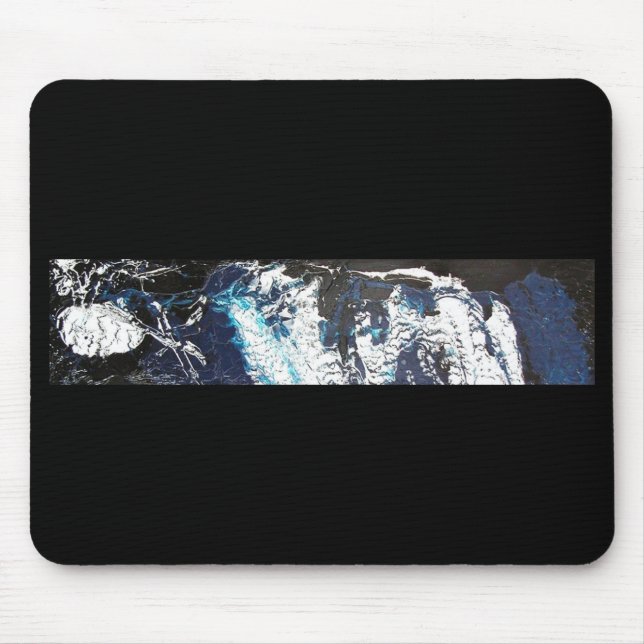 Tapis De Souris Goutte Noir Bleu (Devant)