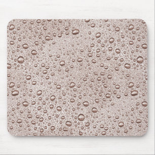 Tapis De Souris gouttelettes d'eau Sepia