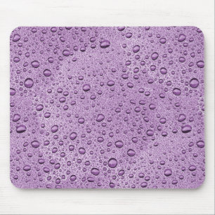 Tapis De Souris gouttelettes d'eau violette
