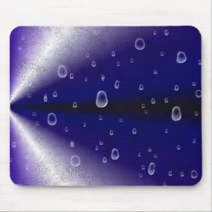 Tapis De Souris Gouttes de pluie sur arc-en-ciel violet