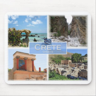 Tapis De Souris GR Grèce - Crète - Knossos - Elafonisi -
