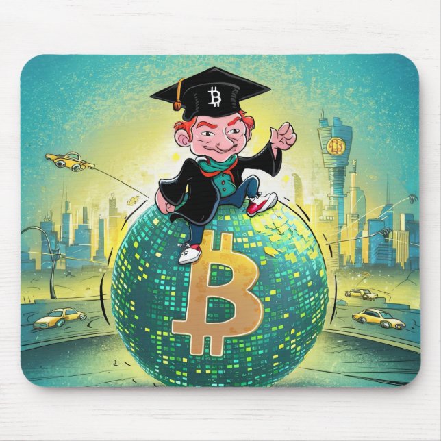 Tapis De Souris Graduation Bitcoin (Devant)
