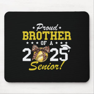 Tapis De Souris Graduation Fière Frère D'Un Softll Senior 2025 P
