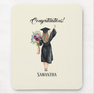 Tapis De Souris Graduation personnalisée de l'aquarelle (8)