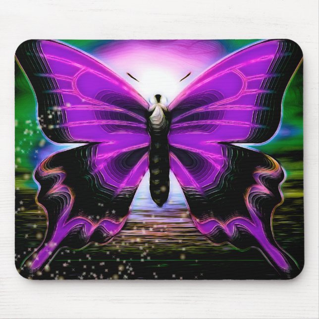 Tapis De Souris Graffite papillon (Devant)
