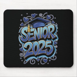 Tapis De Souris Graffiti Cl De 2025 Graduation Senior 2025 Retour