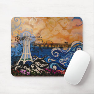 Tapis De Souris Graffiti Serene Oceanside