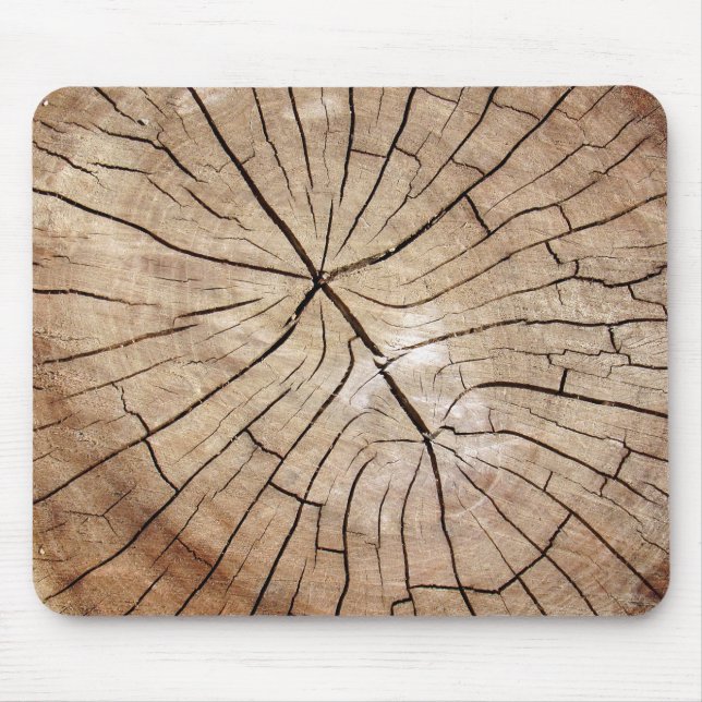 Tapis De Souris Grain en bois criqué Mousepad (Devant)
