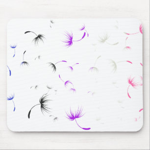 Tapis De Souris Graines Dandelion Falln Genderfluide Pride