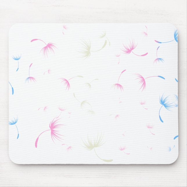 Tapis De Souris Graines Dandelion Falln Pride transgenre (Devant)