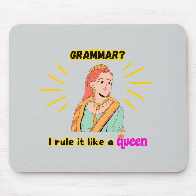 Tapis De Souris Grammar Queen Mousepad (Devant)