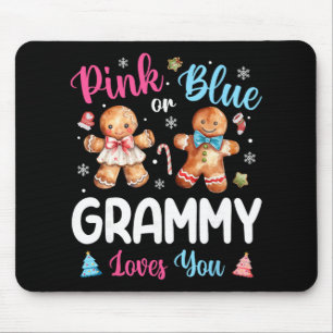 Tapis De Souris Grammy rose ou bleu t'aime révélation du sexe Noël