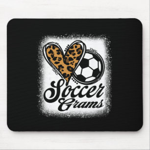 Tapis De Souris Grams de football mignons Cœur de léopard