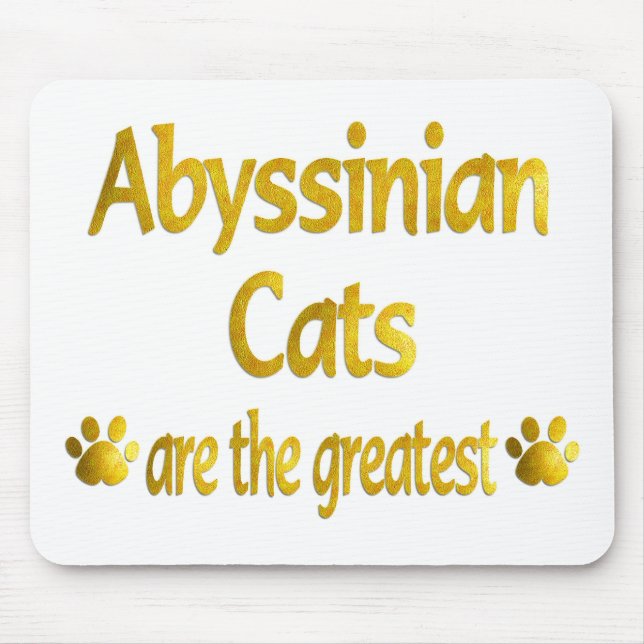 Tapis De Souris Grand Abyssinien (Devant)