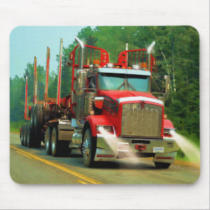 Tapis De Souris Grand art de camion et de route pour des