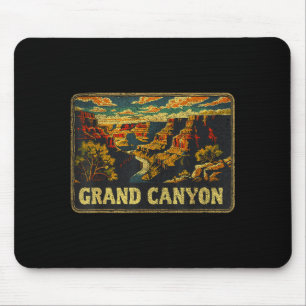 Tapis De Souris Grand Canyon - Parc National Usa Vintage Hommes Fe